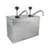 EONG Stainless Steel Double Tank Sauce Pump Dispenser - 151403